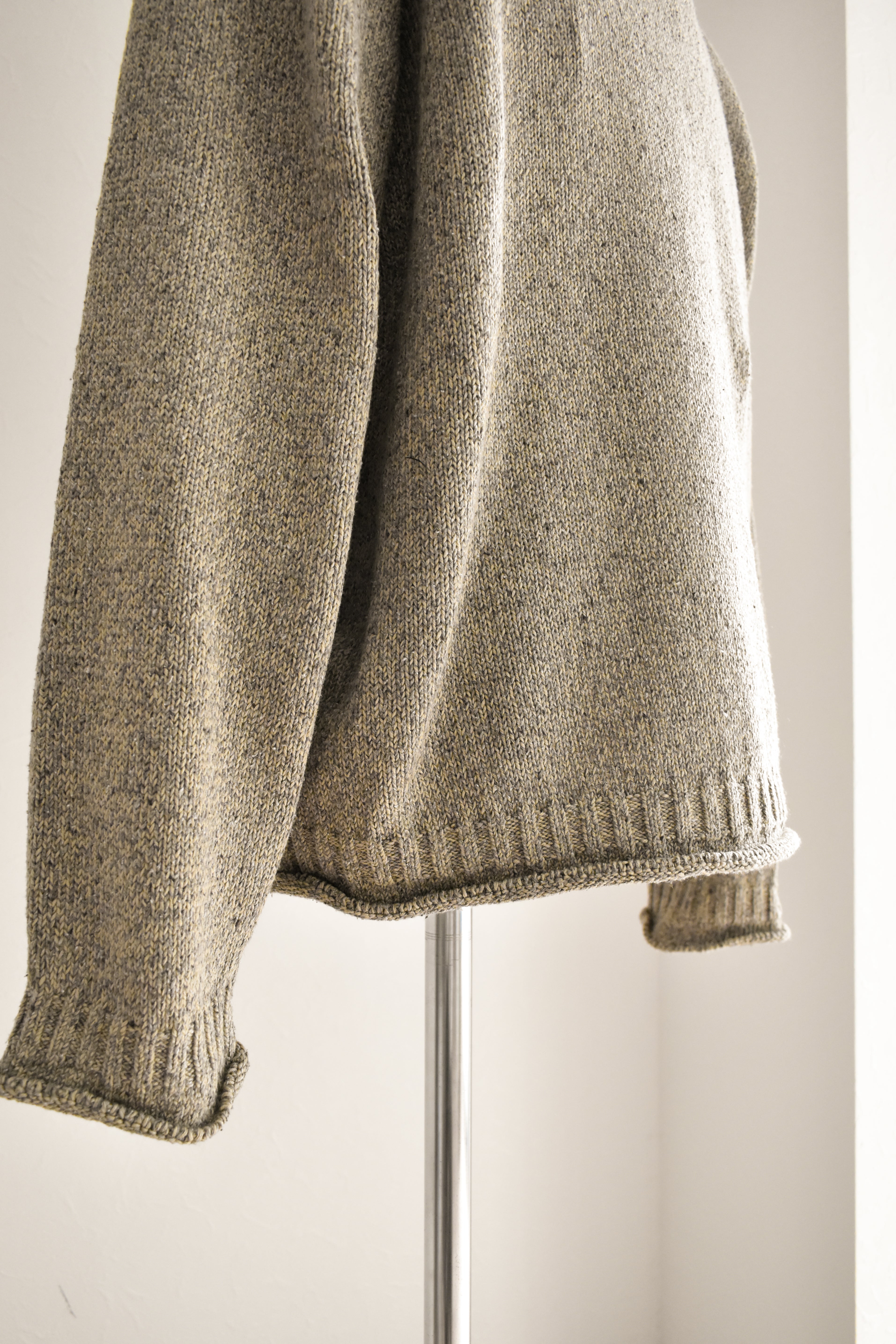 [NEW]Olde H&Daughter / SILK COTTON HALF ZIP P/O