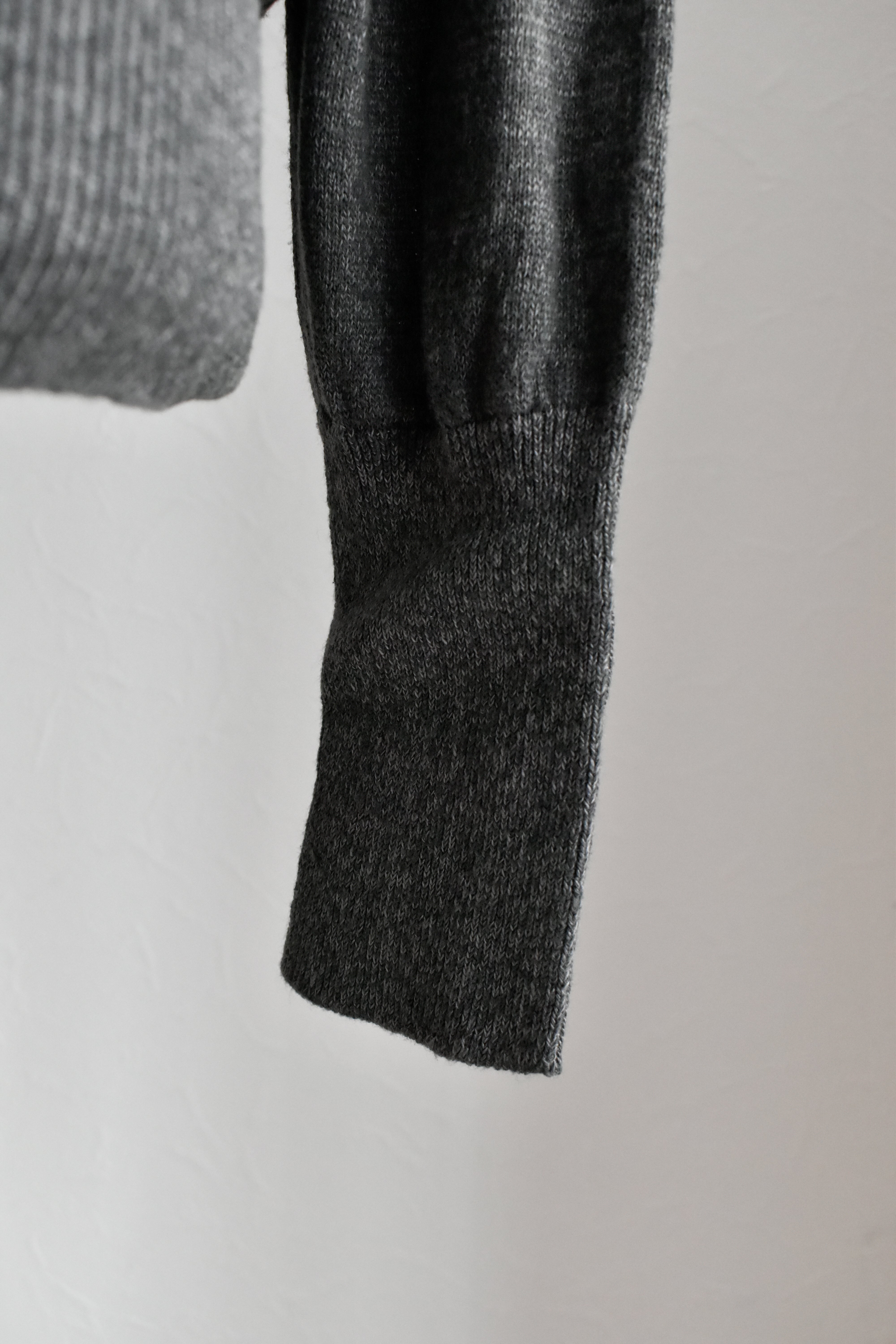 [NEW]Olde H&Daughter /   LINEN / SILK PLAIN STITCH V NECK P/O