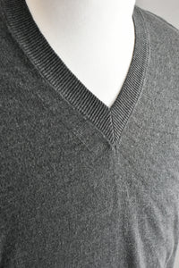 [NEW]Olde H&Daughter /   LINEN / SILK PLAIN STITCH V NECK P/O