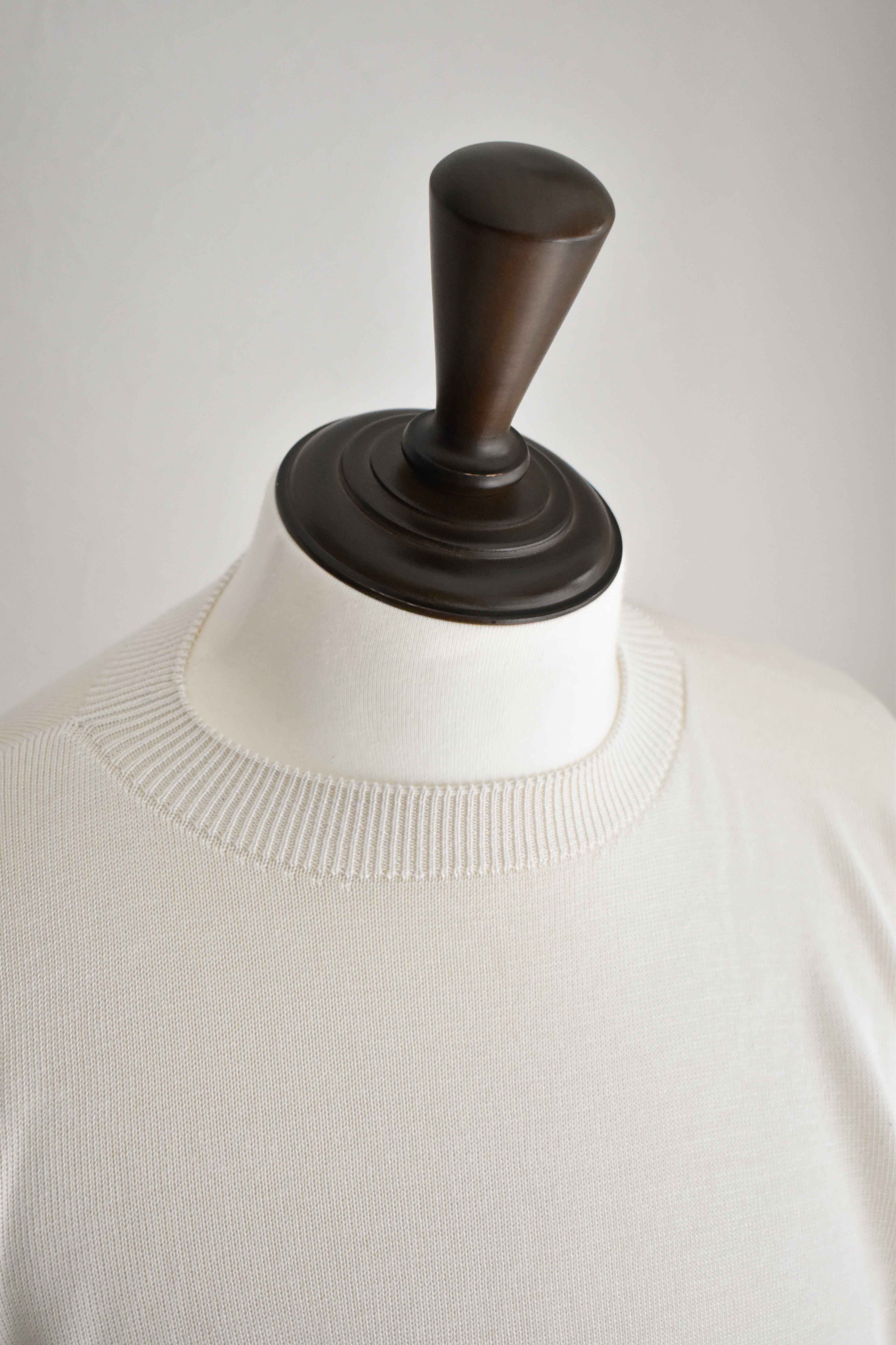[NEW]Olde H&Daughter / SILK PLAIN STITCH CREW NECK KNITWEAR