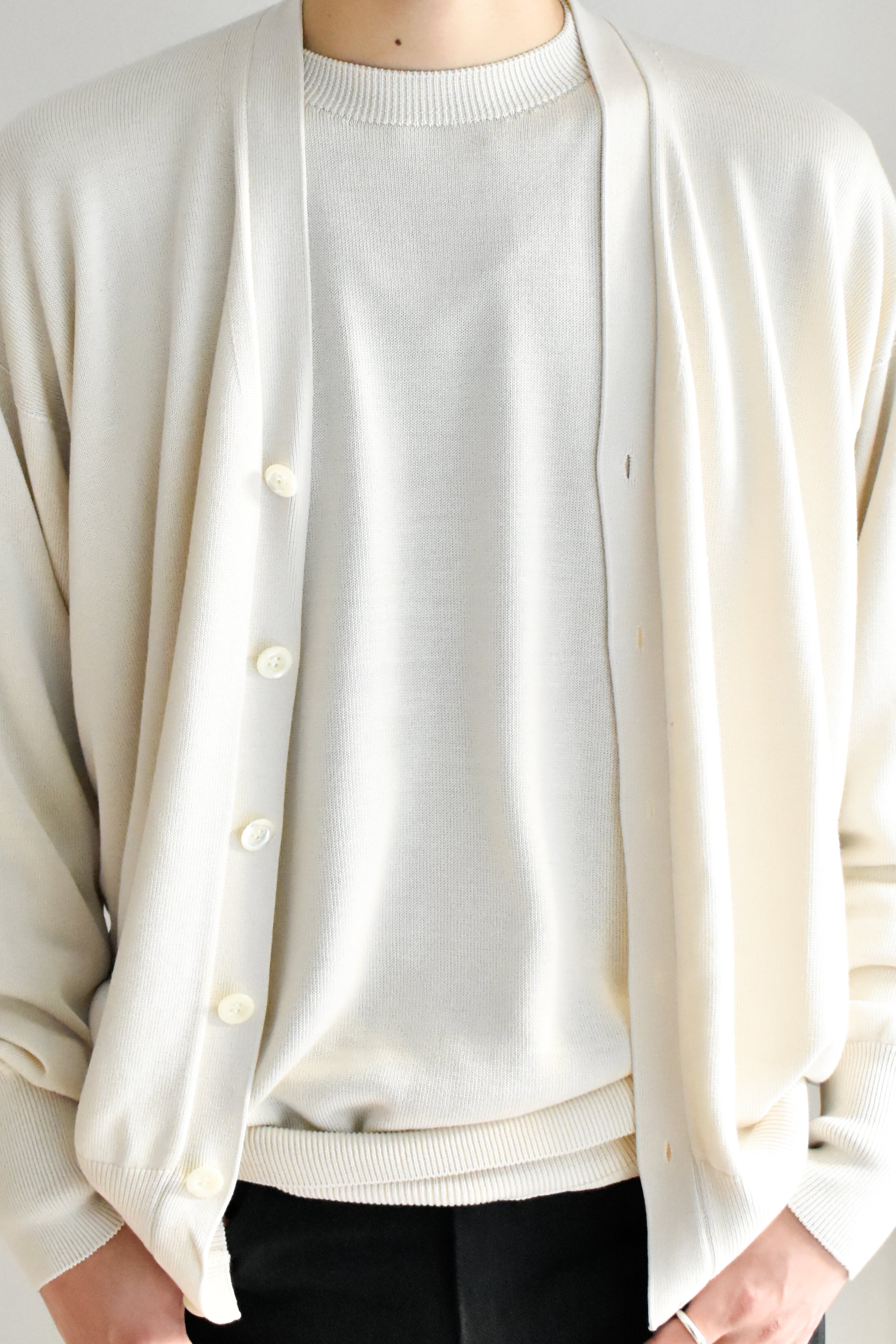 [NEW]Olde H&Daughter / SILK PLAIN STITCH CARDIGAN