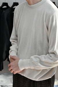 [NEW]Olde H&Daughter / SILK PLAIN STITCH CREW NECK KNITWEAR