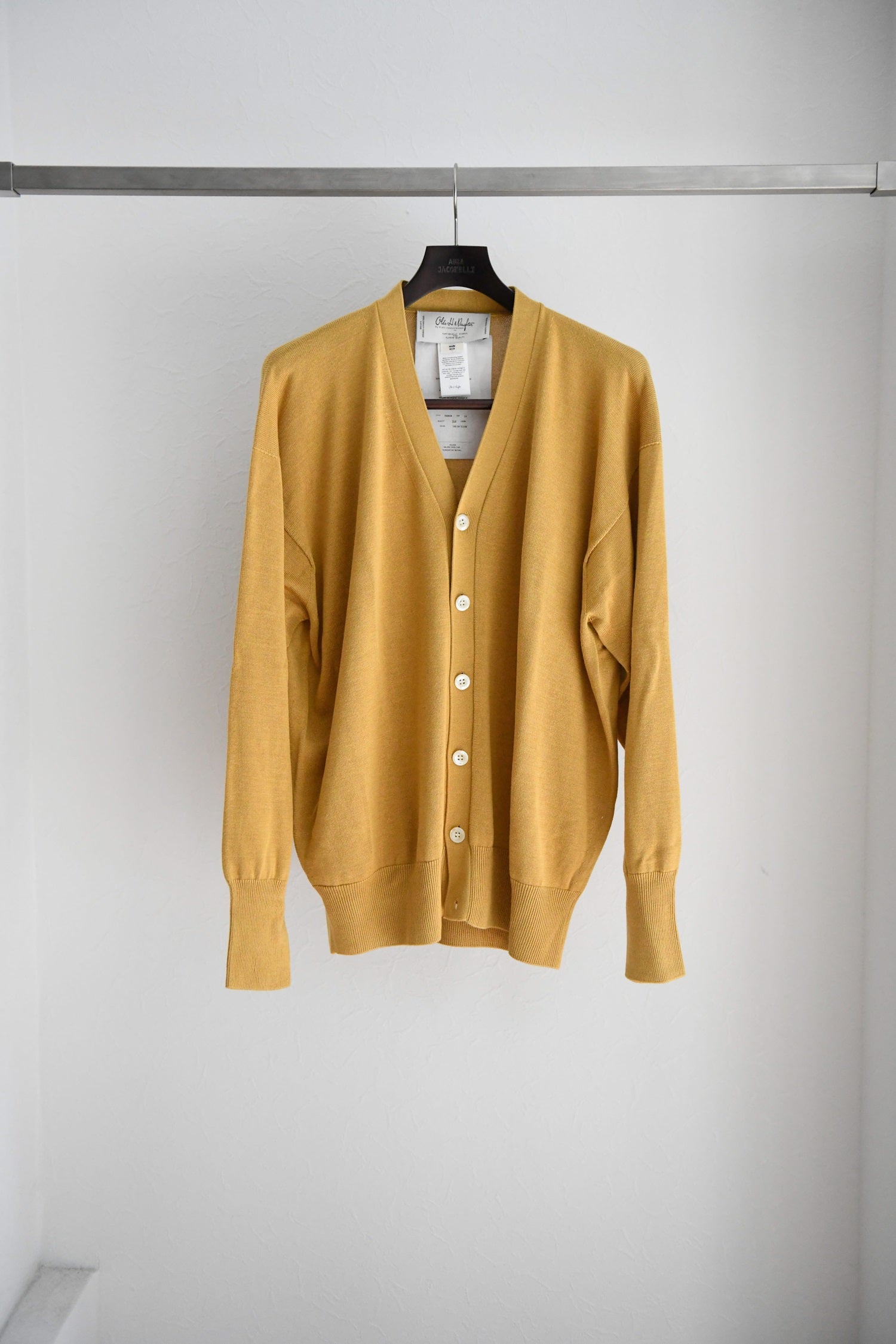 Olde H&Daughter / SILK PLAIN STITCH CARDIGAN