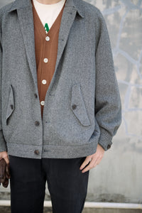 Olde H&Daughter / SILK PLAIN STITCH CARDIGAN