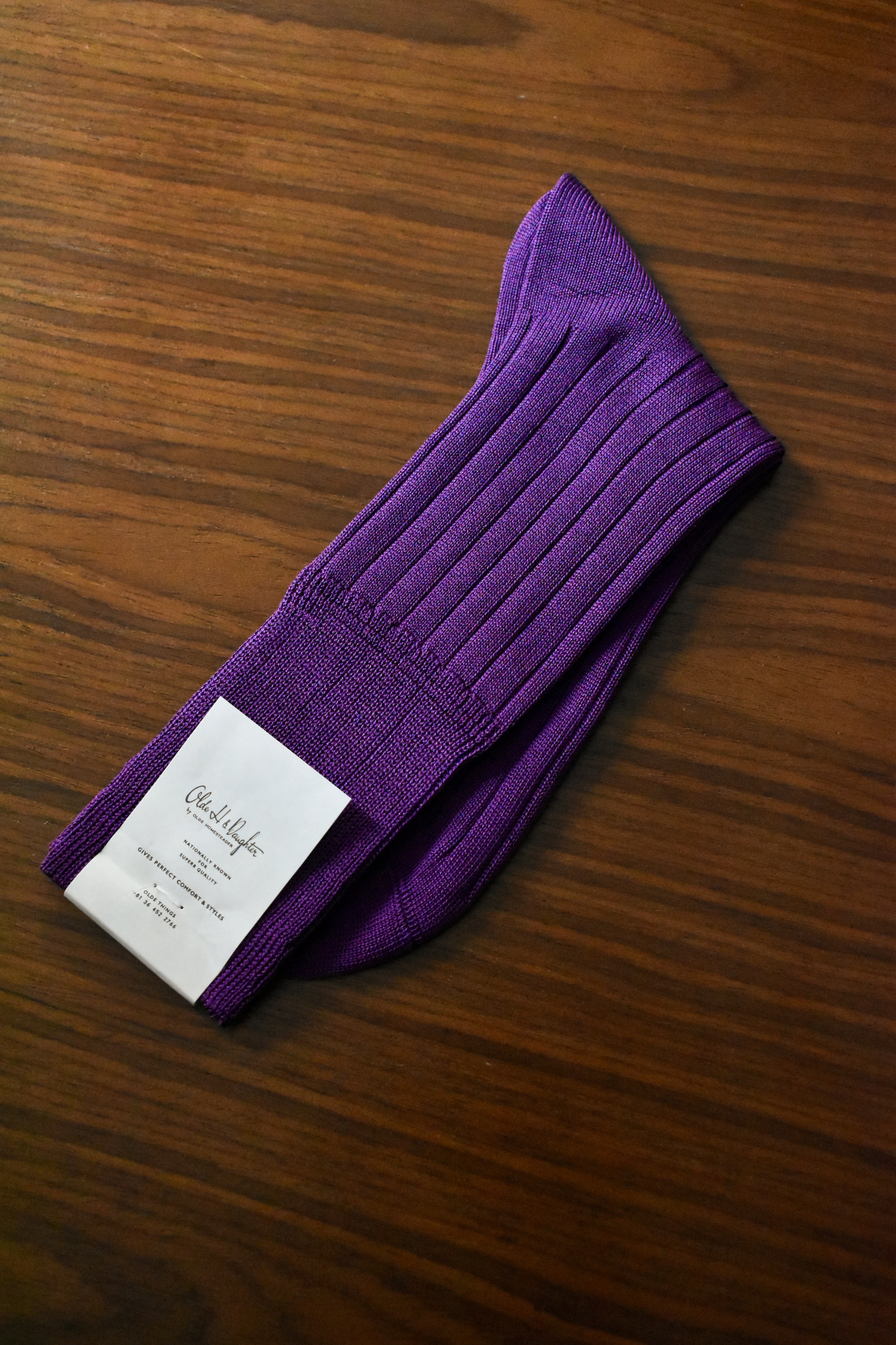 Olde H&Daughter / SILK RIB SOCKS