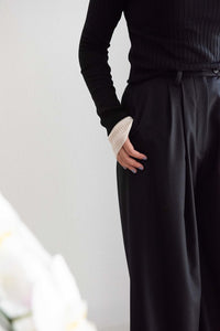 SATORU SASAKI / TWO-TUCKED WIDE PANTS – Auba Jaconelli