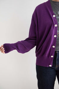 Olde H&Daughter / SILK PLAIN STITCH CARDIGAN